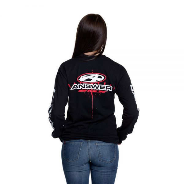 Black Long-Sleeve T-Shirt BMX Bicycle Racing - Answer BMX